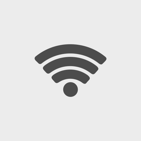 Vector wifi network icon. Flat design style のイラスト素材