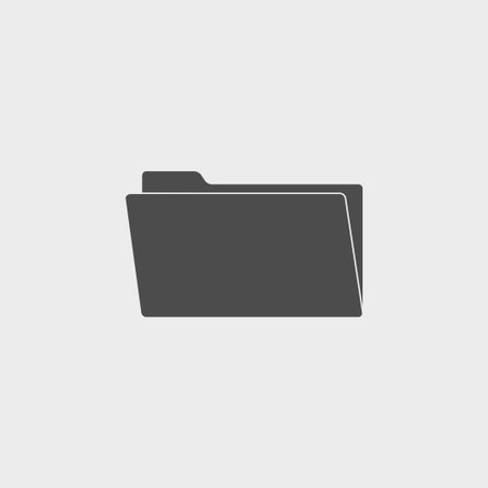folder flat web icon. Vector のイラスト素材