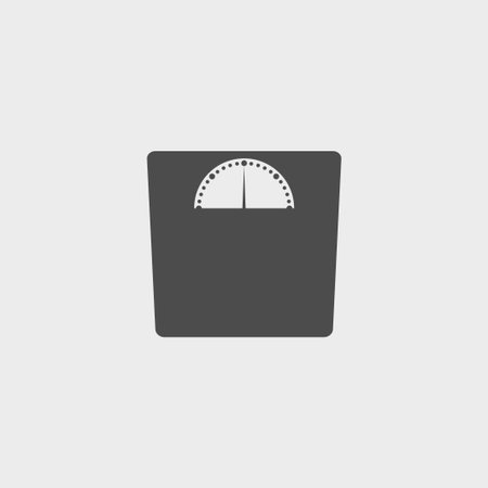 weighting icon. Vector illustration flatのイラスト素材