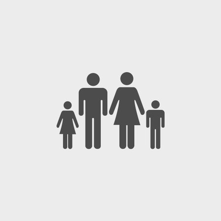 family icon. Flat design styleのイラスト素材
