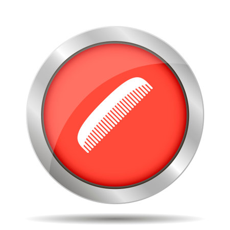 comb vector icon. Design style  のイラスト素材