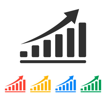 Vector economic icons. Flat design style  のイラスト素材