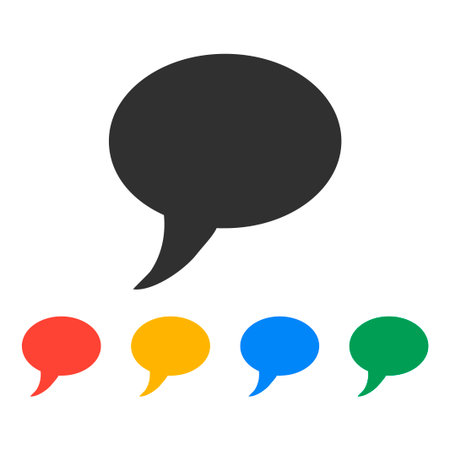Chat Flat Icon.  Flat design style のイラスト素材