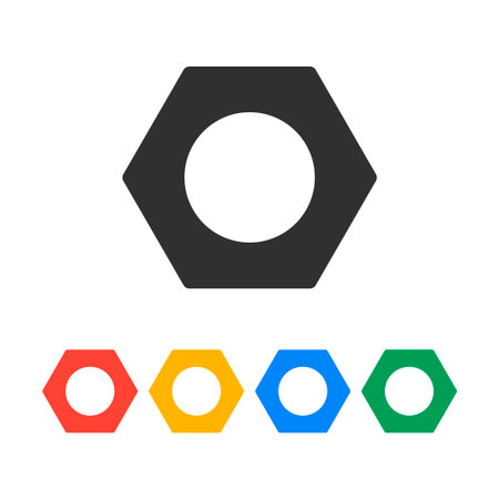 Vector nut Flat design style のイラスト素材