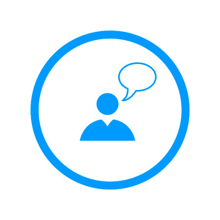 Flat  icon of businessman.  Flat design styleのイラスト素材