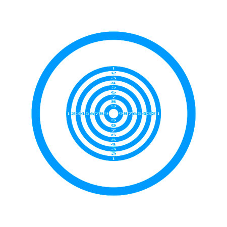 Vector target icon. Flat design style のイラスト素材