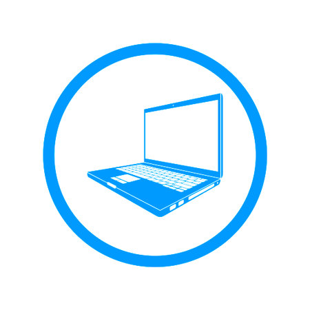 Laptop Icon illustration.のイラスト素材