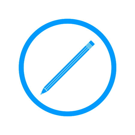pencil icon. Flat design style のイラスト素材