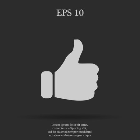 Like icon. Flat design style modern vector illustrationのイラスト素材