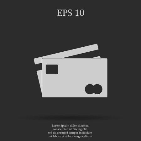 credit card icon. Illustration vector EPS 10のイラスト素材