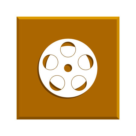 film icon. Flat design styleのイラスト素材