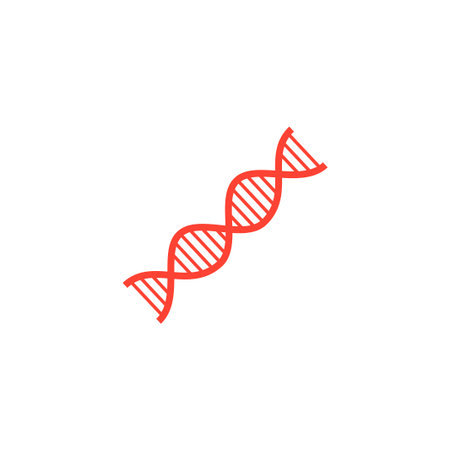Vector DNA icon. Flat design style のイラスト素材