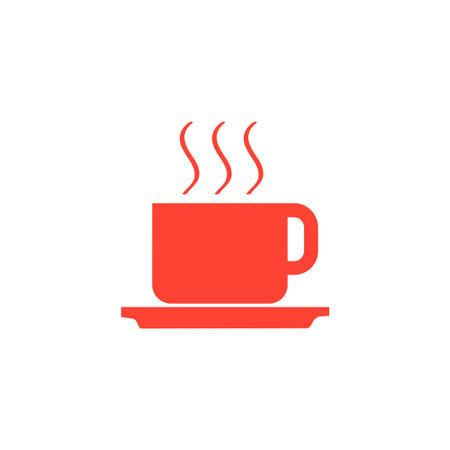 coffe vector illustration. Flat design style のイラスト素材