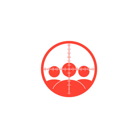 Sight device icon. Flat design style modern vector illustration.のイラスト素材