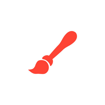 Paint brush icon vector. Flat design style のイラスト素材