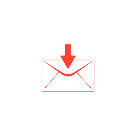 envelope mail symbol. Flat design style. のイラスト素材
