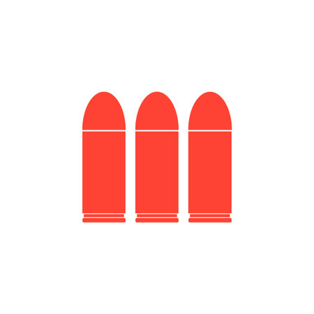 bullet icon. Flat design style 