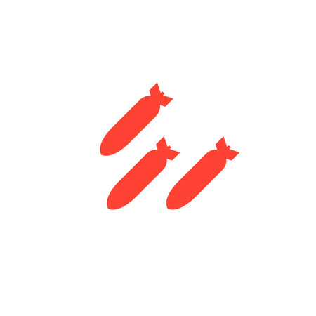 Air bomb vector icon. Flat design style 