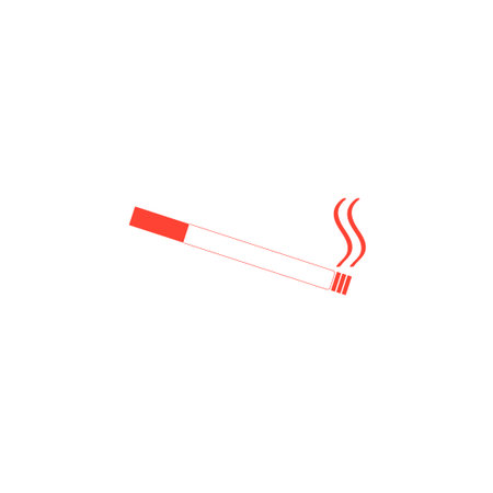 Cigarette icon. Flat design style.のイラスト素材