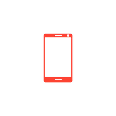 smartphone icon, vector illustration flat のイラスト素材