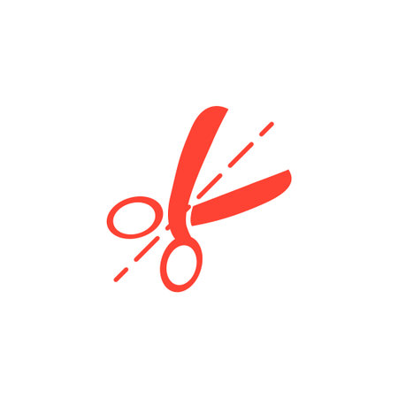 Scissors icon. Flat design style のイラスト素材