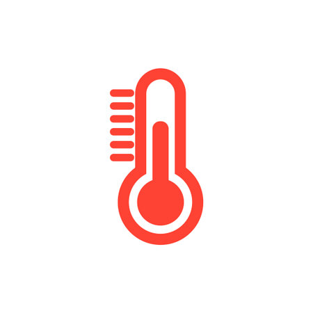 Thermometer icon. Flat design styleのイラスト素材