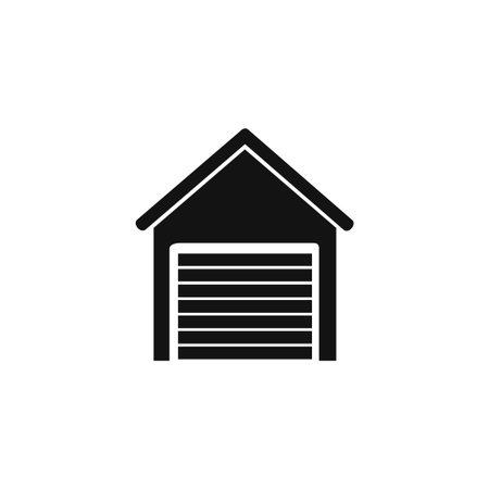 Garage icon. Flat design style eps 10のイラスト素材