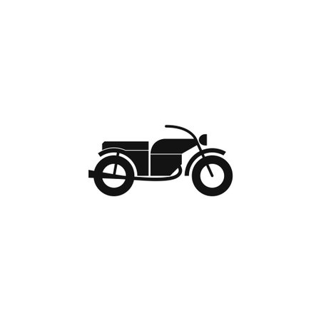 motorcycle icon, isolated vector eps 10 illustrationのイラスト素材