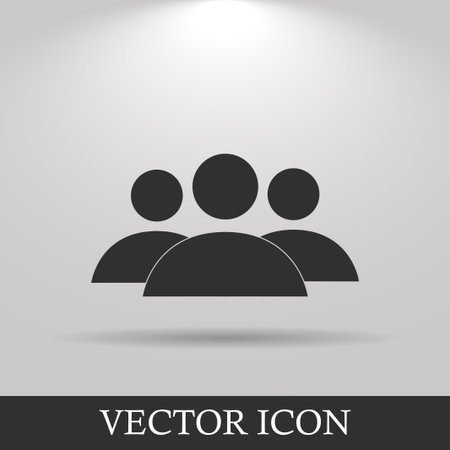 Flat  icon of businessman. Flat design styleのイラスト素材