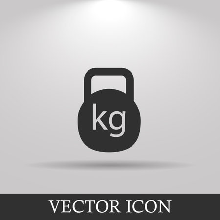 Vector modern flat white circle icon. Eps10.のイラスト素材