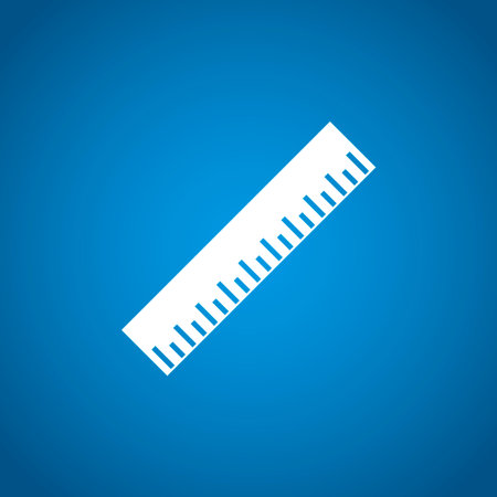 Ruler Icon. Flat design style. EPS 10のイラスト素材