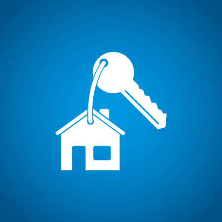 House key icon. Flat design style EPSのイラスト素材
