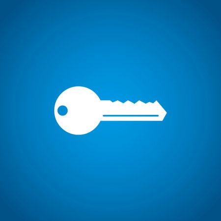 Key vector icon. Flat design style eps 10のイラスト素材