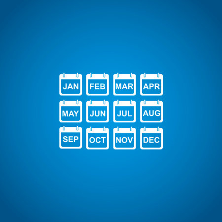 Simple Calendar.  Modern design flat style icon.のイラスト素材