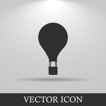 Hot air balloon icon. Flat design style eps 10のイラスト素材