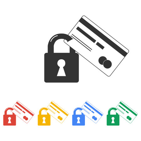 Credit Card Security icon . Vector  Eps 10のイラスト素材