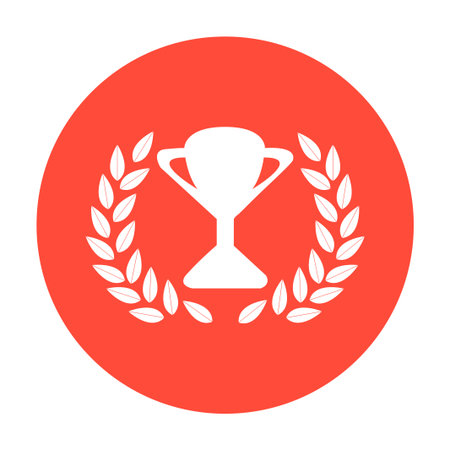 Trophy and awards icon. Flat design styleのイラスト素材