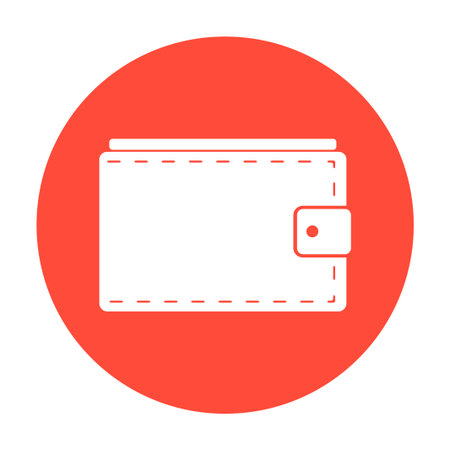 Wallet with cash simple icon. Vector illustration.のイラスト素材