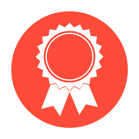Vector medallion icon.のイラスト素材