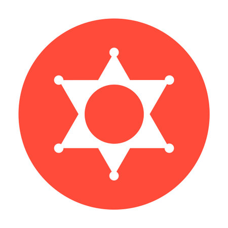 Sheriff star. のイラスト素材