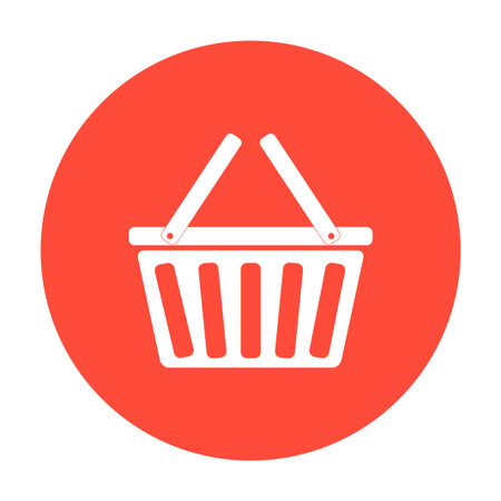 Shopping basket icon. Flat Vector illustration EPSのイラスト素材