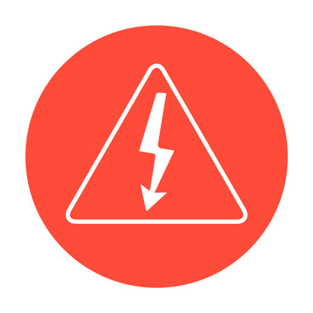 High voltage - Vector illustration. Flat design style eps 10のイラスト素材