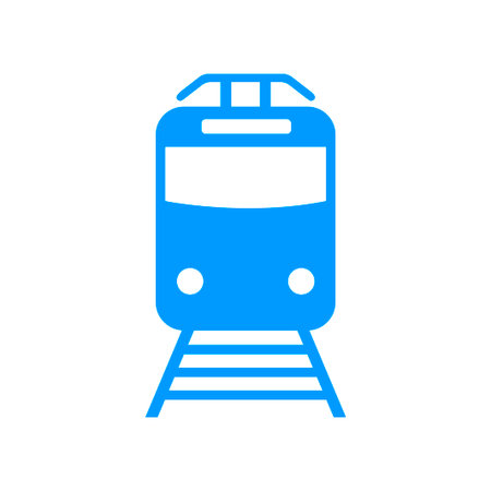 Train icon, isolated vector eps 10 illustrationのイラスト素材