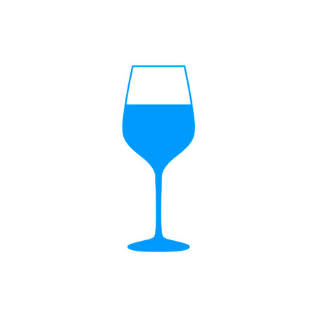 Wine glass icon. Flat design style eps 10のイラスト素材
