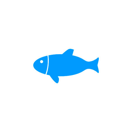 fish vector icon. Flat design style eps 10のイラスト素材