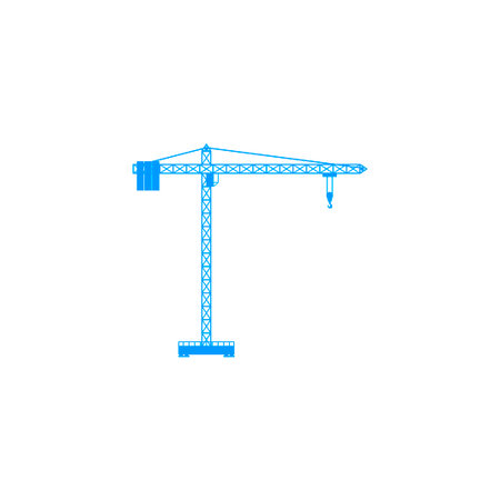 Crane icon. Flat design style EPS 10のイラスト素材