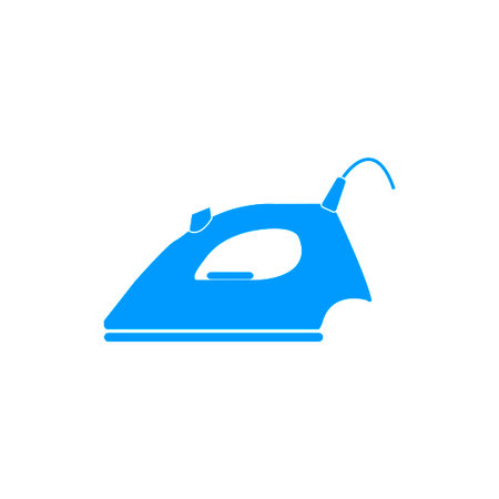 Steam iron icon. Flat design style EPSのイラスト素材