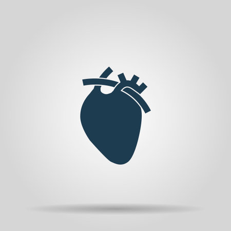 Vector flat heart icon. Flat design style eps 10のイラスト素材