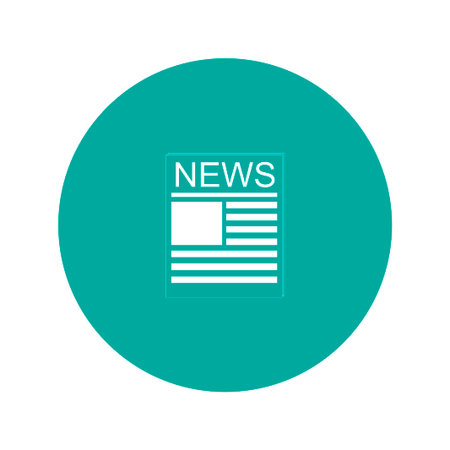 Flat  icon of news. Flat design style eps 10のイラスト素材