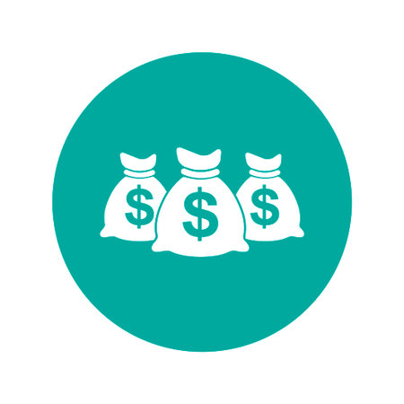 Money bag icon. Vector illustration EPS 10のイラスト素材